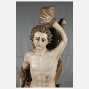 Geschnitzte Heiligenfigur