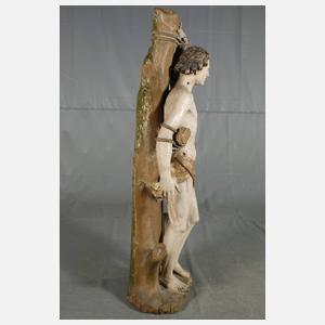 Geschnitzte Heiligenfigur