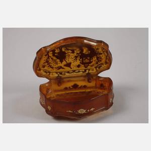 Schildpatttabatiere Gold Piqué