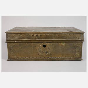 Große Schreibschatulle Messing