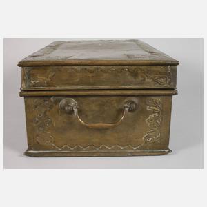 Große Schreibschatulle Messing