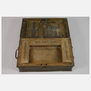 Große Schreibschatulle Messing