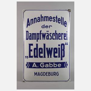 Fünf Emailleschilder