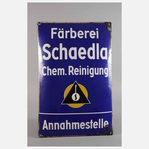 Vier Emailleschilder