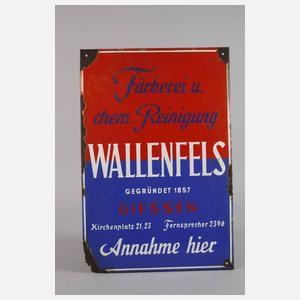 Vier Emailleschilder