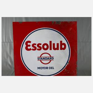 Emailleschild Esso