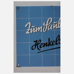 Emailleschild Henkel