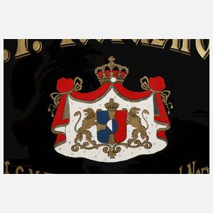 Glasschild "Nordström"