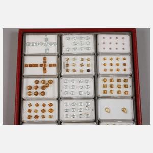 Konvolut facettierte Edelsteine