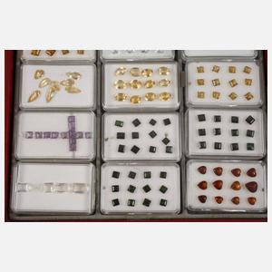 Konvolut facettierte Edelsteine