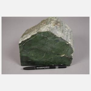 Grüner Jadeblock