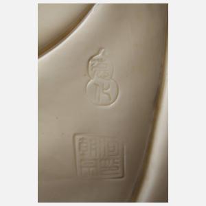 Zwei Figuren Blanc-de-Chine