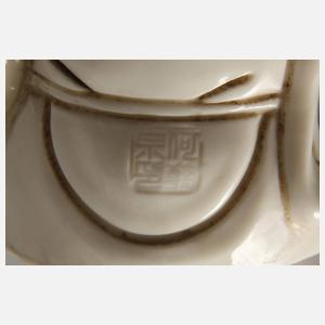 Zwei Figuren Blanc-de-Chine