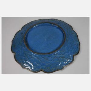 Paar Wandteller Cloisonné