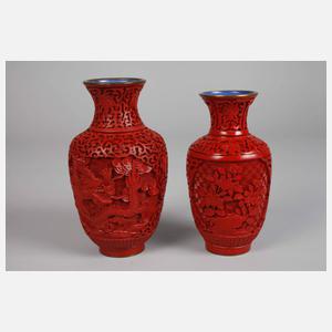 Drei Lackschnitzereien