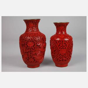 Drei Lackschnitzereien