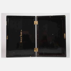 Lackdose mit Chinoiserien