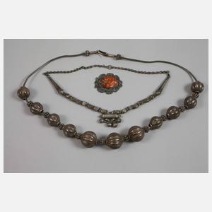 Konvolut Folkloreschmuck Silber