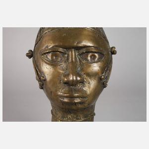 Bronzeskulptur Westafrika