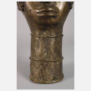 Bronzeskulptur Westafrika