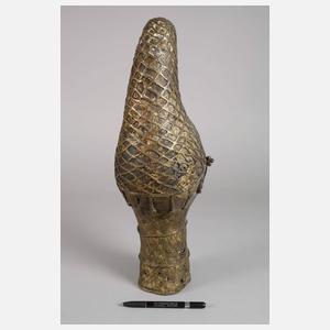 Bronzeskulptur Westafrika