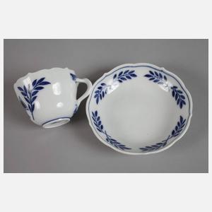 Patriotische Mokkatasse Meissen