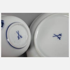 Patriotische Mokkatasse Meissen