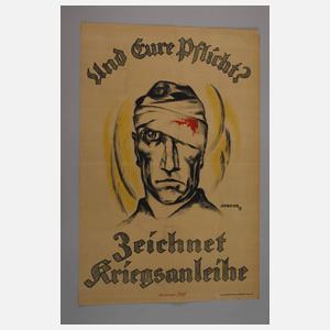 Plakat Kriegsanleihe 1. Weltkrieg