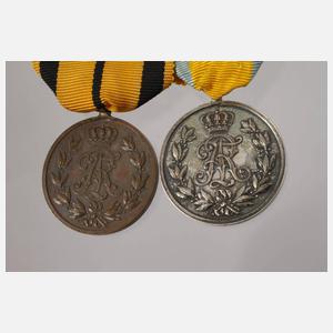 Zwei Friedrich-August-Medaillen