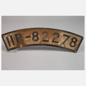 Motorrad-Nummernschild 3. Reich