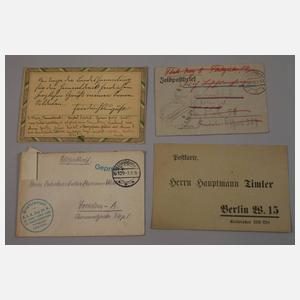 Konvolut Feldpost 1. Weltkrieg