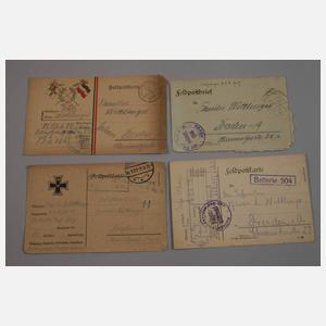 Konvolut Feldpost 1. Weltkrieg