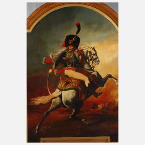 Offizier der Gardejäger beim Angriff