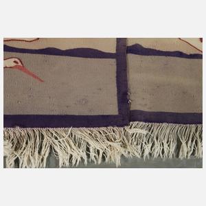 Kunstwebschule Scherrebek Wandbehang drei Störche