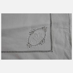 Tafelgarnitur Weißstickerei