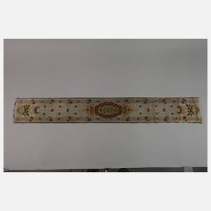 Zierdecke Perlstickerei