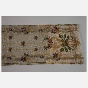 Zierdecke Perlstickerei