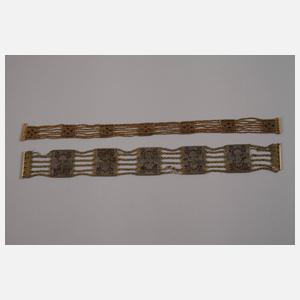 Konvolut Perlstickerei