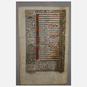 Seite aus „Horae Beatae Mariae Virginis“