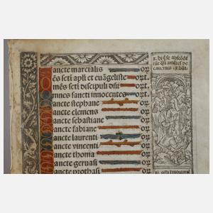 Seite aus „Horae Beatae Mariae Virginis“