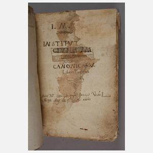 Drei Handschriften 17./18. Jh.