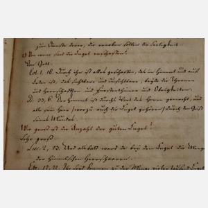 Drei Handschriften 17./18. Jh.