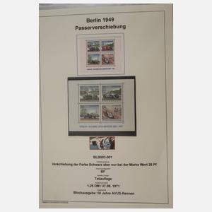 Briefmarkensammlung Spezialmarken BRD und Berlin