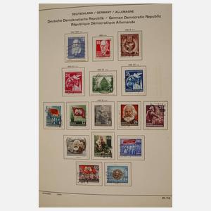 Briefmarkensammlung BRD und DDR