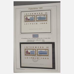 Briefmarkensammlung Spezialmarken DDR