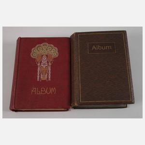 Zwei Postkartenalben Kitsch und Schauspieler