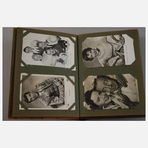 Zwei Postkartenalben Schauspieler