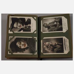 Zwei Postkartenalben Schauspieler