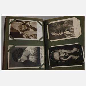 Zwei Postkartenalben Schauspieler