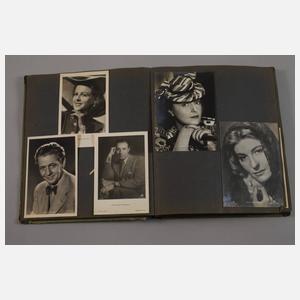 Zwei Postkartenalben Schauspieler